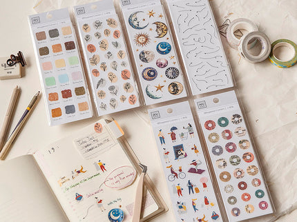 MU - Small Items Stickers - Dots Vintage