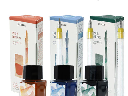 Dipton Set Tinta de 10mL + Dip Pen - Coral Humming