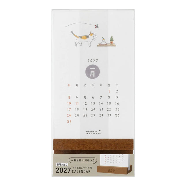 Stand Calendar 2027 - Cat