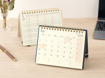 Midori B6 Plus Stand Diary 2027 - Navy