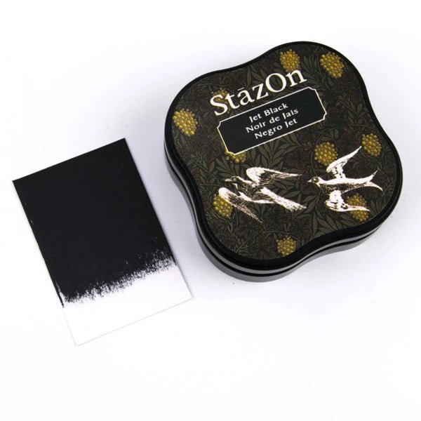 StazOn Midi Ink Pad - Jet Black - ColorSwatch