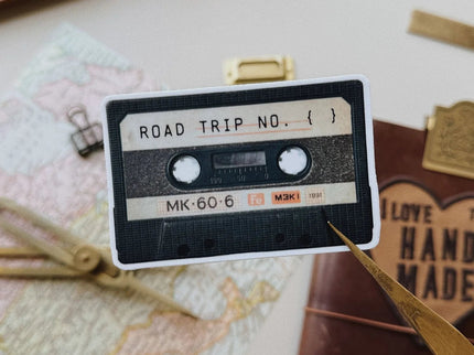 Sticker de Vinilo - Road Trip Cassette - ColorSwatch