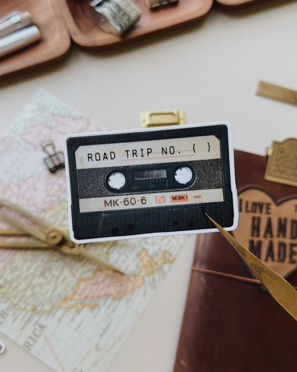 Sticker de Vinilo - Road Trip Cassette - ColorSwatch