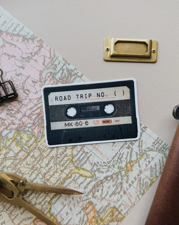 Sticker de Vinilo - Road Trip Cassette - ColorSwatch