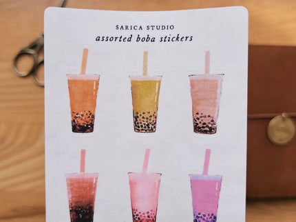 Stickers - Assorted Boba - ColorSwatch