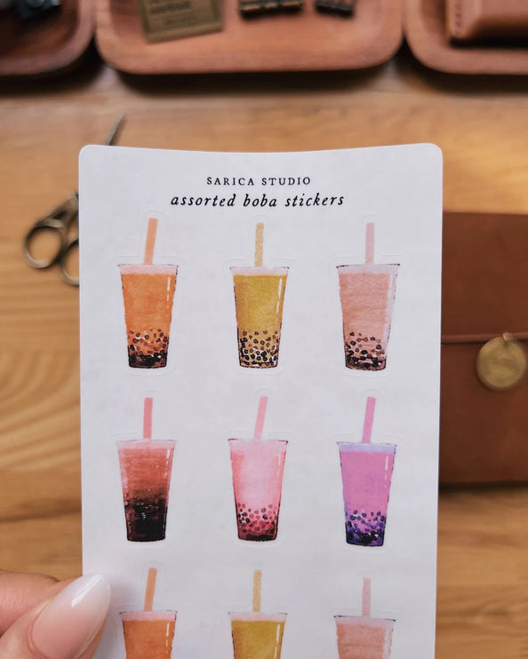 Stickers - Assorted Boba - ColorSwatch