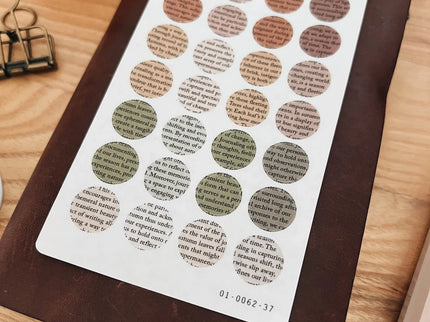 Stickers - Autumn Poetry Dot Stickers - ColorSwatch