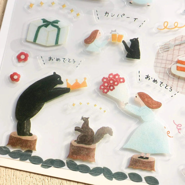 Stickers - Birthday bear - ColorSwatch
