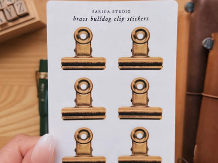 Stickers - Brass Bulldog Clip - ColorSwatch