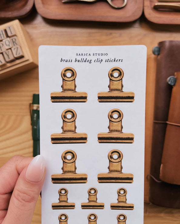 Stickers - Brass Bulldog Clip - ColorSwatch