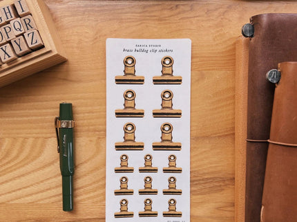 Stickers - Brass Bulldog Clip - ColorSwatch