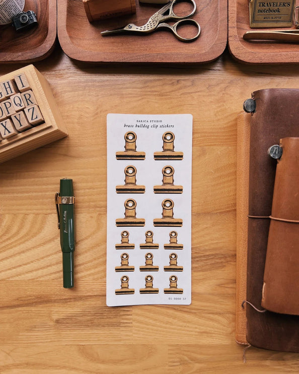 Stickers - Brass Bulldog Clip - ColorSwatch