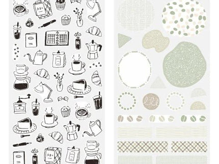 Stickers - Cafe (2 sheets) - ColorSwatch