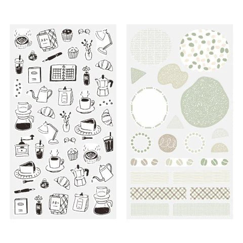 Stickers - Cafe (2 sheets) - ColorSwatch