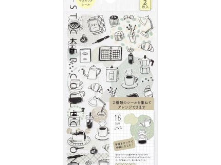 Stickers - Cafe (2 sheets) - ColorSwatch