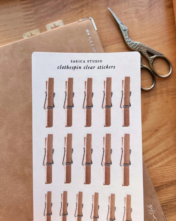 Stickers - Clothespin - ColorSwatch