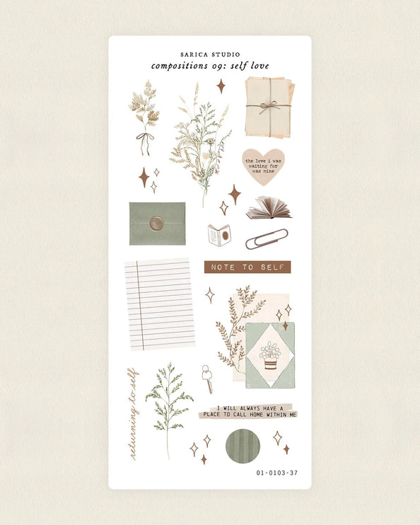 Stickers - Compositions 09: Self-love - ColorSwatch