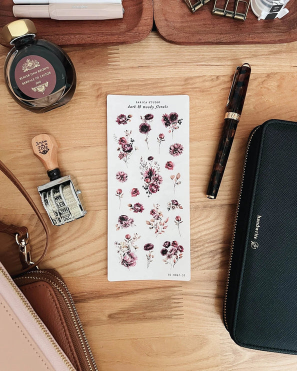 Stickers - Dark & Moody Floral - ColorSwatch