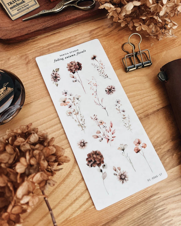 Stickers - Fading Autumn Florals - ColorSwatch