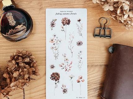 Stickers - Fading Autumn Florals - ColorSwatch