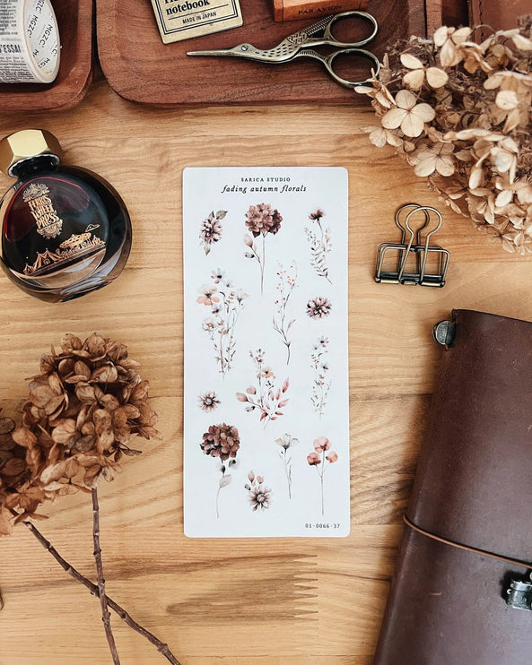 Stickers - Fading Autumn Florals - ColorSwatch