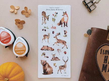 Stickers - Forest Fauna & Berries - ColorSwatch
