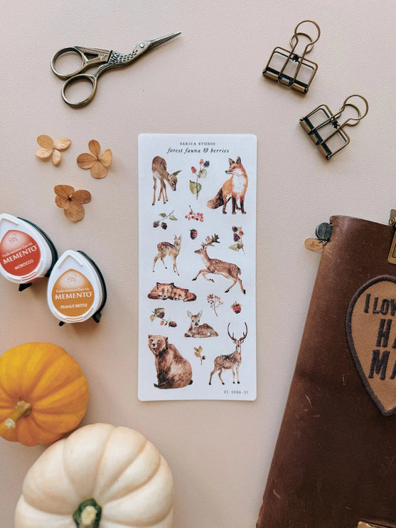 Stickers - Forest Fauna & Berries - ColorSwatch