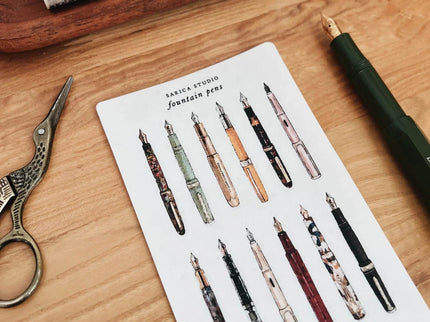Stickers - Fountain Pen - ColorSwatch