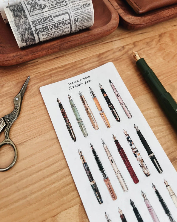 Stickers - Fountain Pen - ColorSwatch