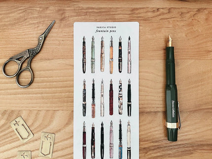 Stickers - Fountain Pen - ColorSwatch