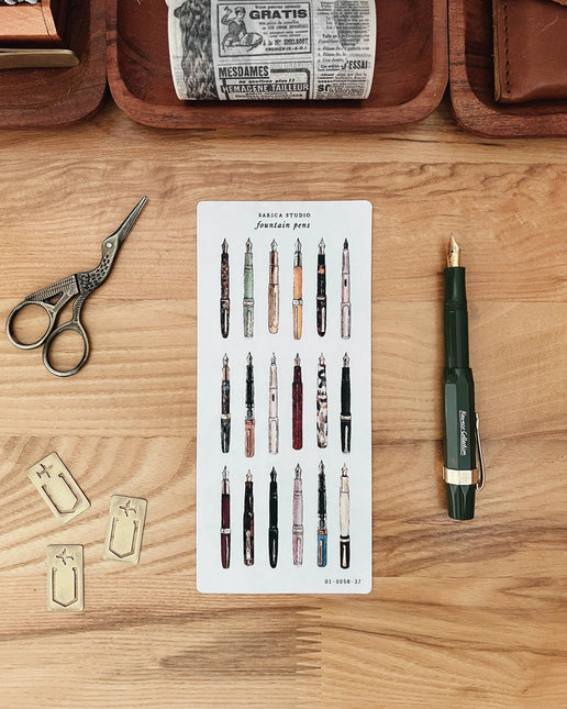 Stickers - Fountain Pen - ColorSwatch