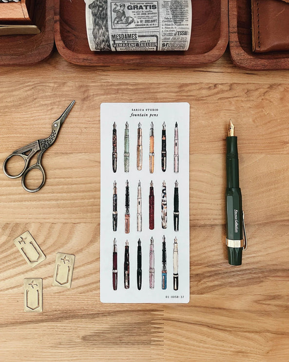 Stickers - Fountain Pen - ColorSwatch