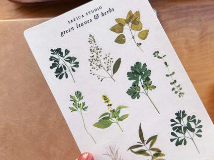 Stickers - Green Leaves & Herbs - ColorSwatch