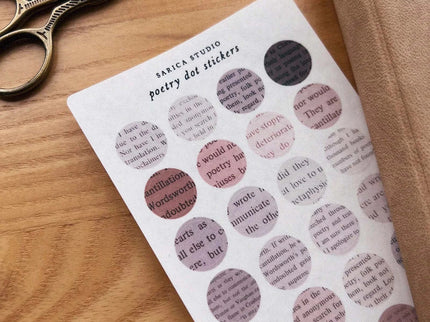 Stickers - Poetry Dot - ColorSwatch