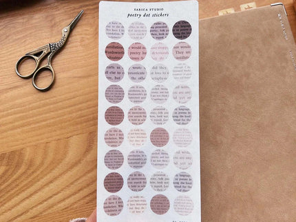 Stickers - Poetry Dot - ColorSwatch