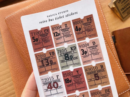 Stickers - Retro Bus Ticket - ColorSwatch