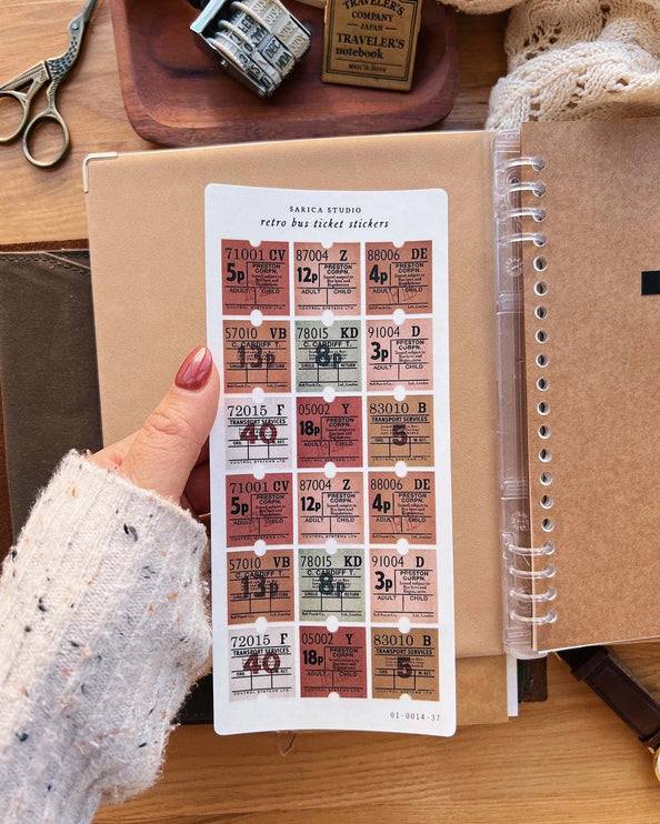Stickers - Retro Bus Ticket - ColorSwatch
