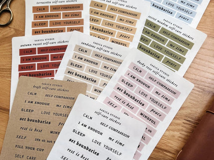 Stickers - Self Care - ColorSwatch