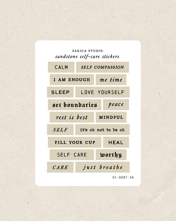 Stickers - Self Care - ColorSwatch