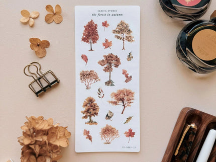 Stickers - The Forest in Autumn - ColorSwatch