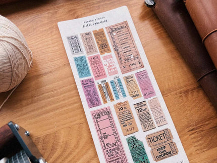 Stickers - Ticket Ephemera - ColorSwatch