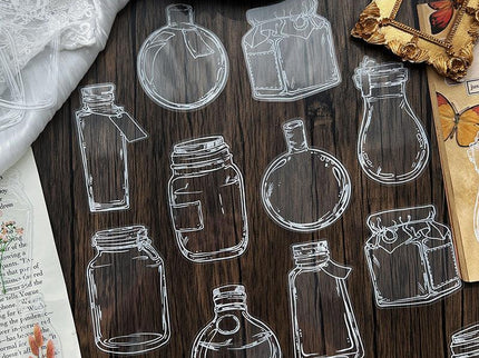 Stickers Transparentes - Frascos - ColorSwatch