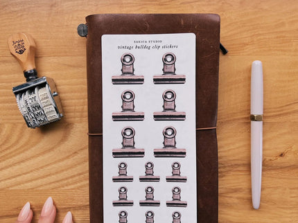 Stickers - Vintage Bulldog Clip - ColorSwatch