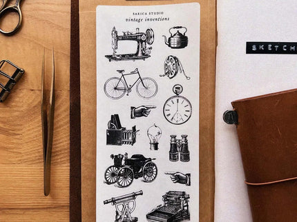 Stickers - Vintage Invention - ColorSwatch