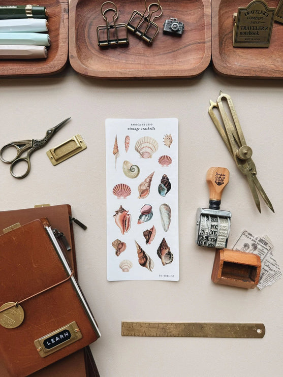 Stickers - Vintage Seashells - ColorSwatch