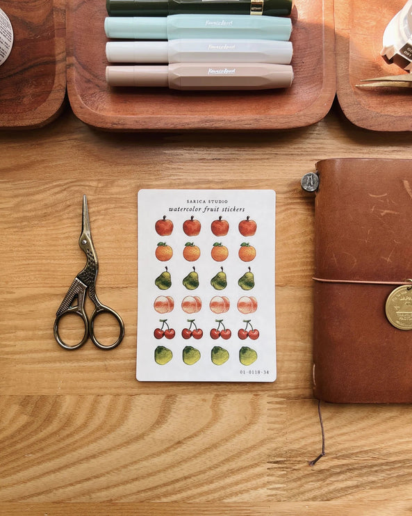 Stickers - Watercolor Fruit - ColorSwatch