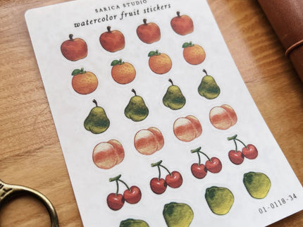 Stickers - Watercolor Fruit - ColorSwatch