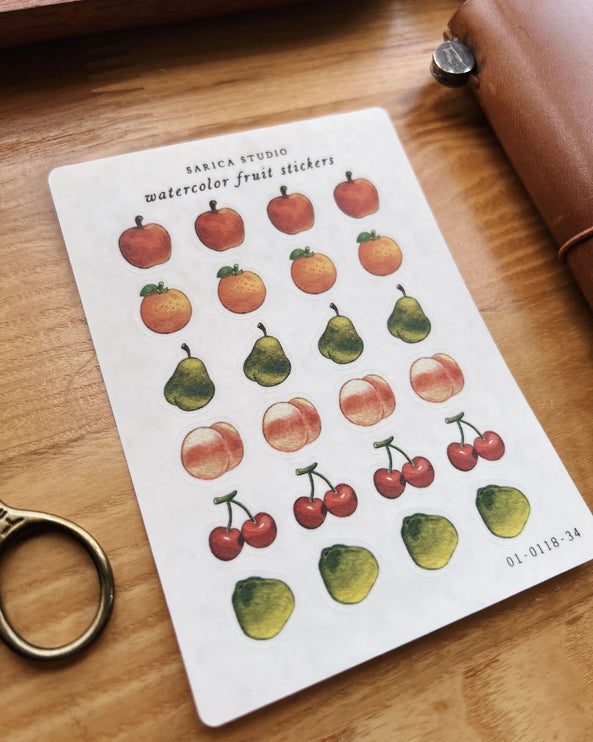 Stickers - Watercolor Fruit - ColorSwatch