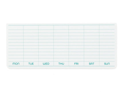 Sticky Memo Pad - Semanal - ColorSwatch