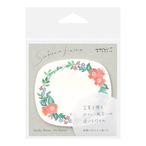 Sticky Notes Transparentes - Corona de Flores - ColorSwatch